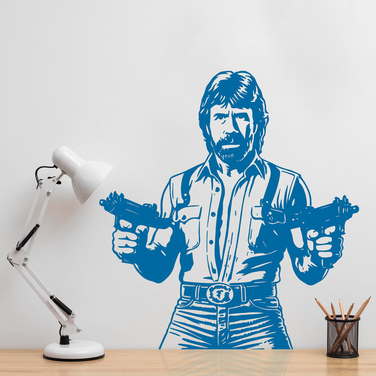 Wall Stickers: Chuck Norris - Invasion USA