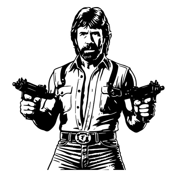 Wall Stickers: Chuck Norris - Invasion USA