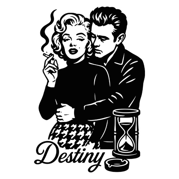 Wall Stickers: Marilyn Monroe James Dean Destiny