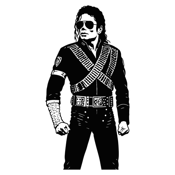Wall Stickers: Michael Jackson Silhouette Decal