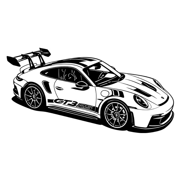 Wall Stickers: Porsche 911 GT3 RS 991
