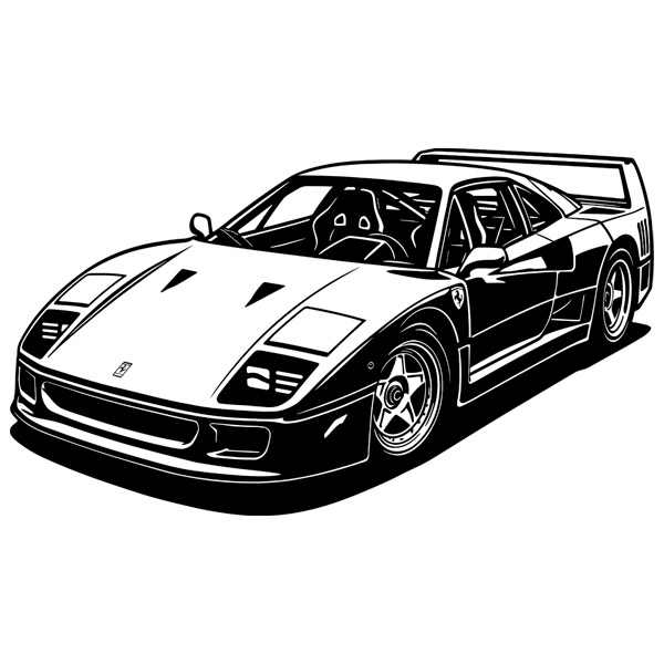 Wall Stickers: Ferrari F-40