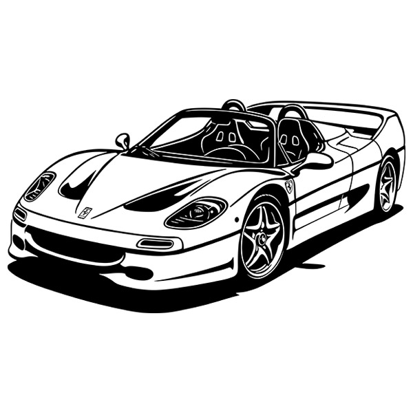 Wall Stickers: Ferrari F-50