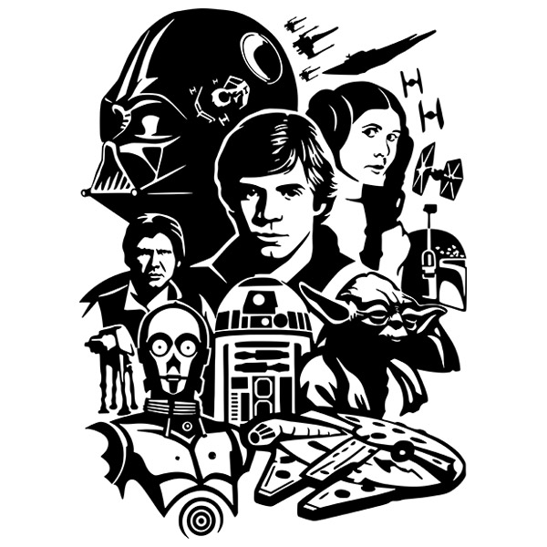 Wall Stickers: Star Wars - Original Trilogy