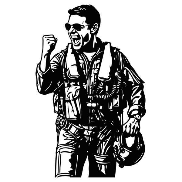 Wall Stickers: Top Gun Maverick - Tom Cruise