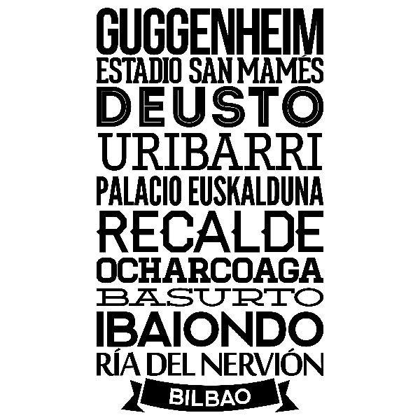 Wall Stickers: Typografic Bilbao