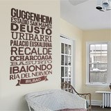 Wall Stickers: Typografic Bilbao 3