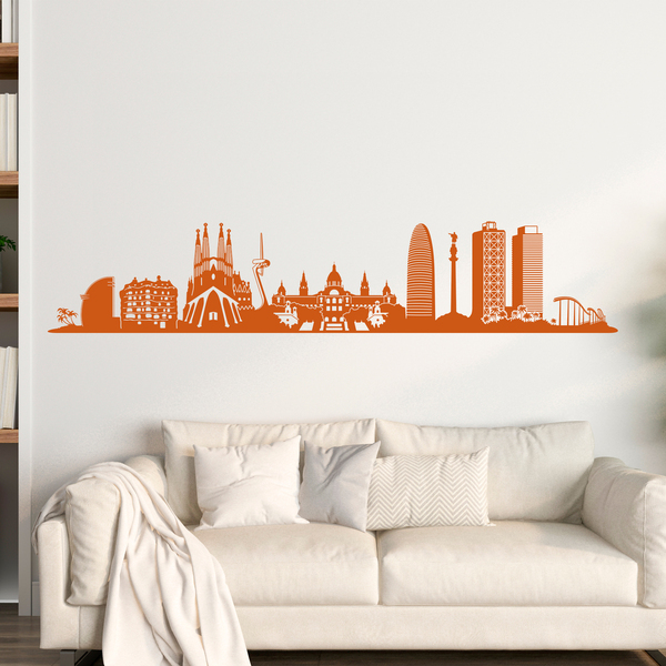 Wall Stickers: Barcelona Skyline