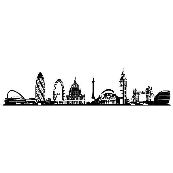 Wall Stickers: Architectural Skyline of London