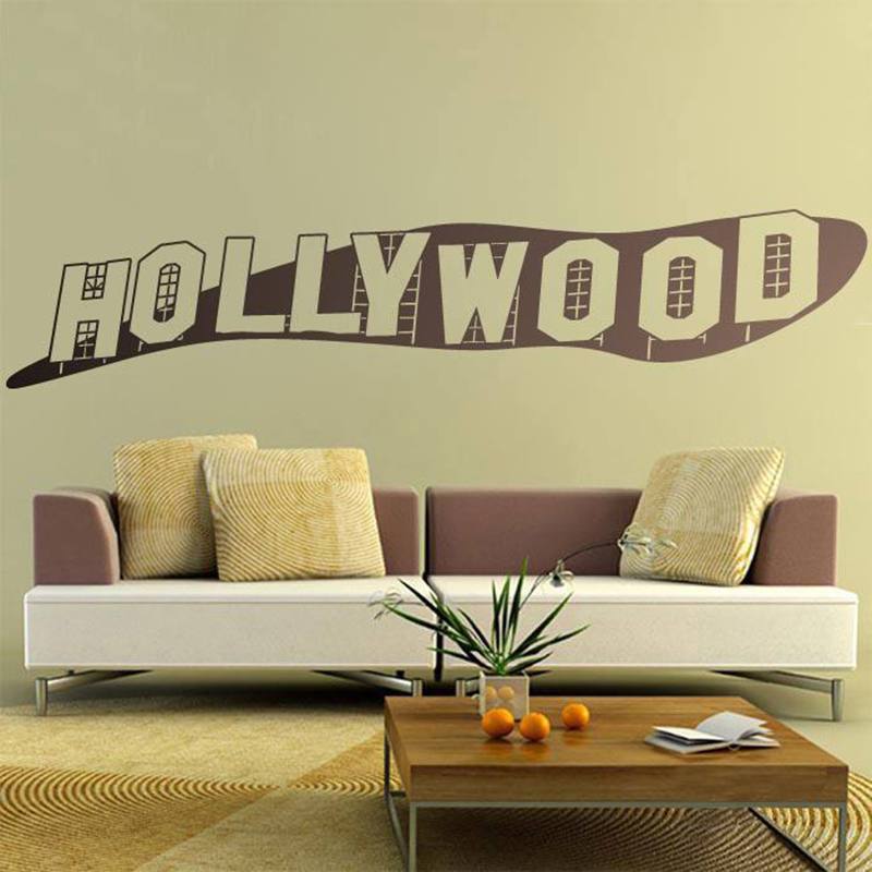 Wall Stickers: Hollywood sign