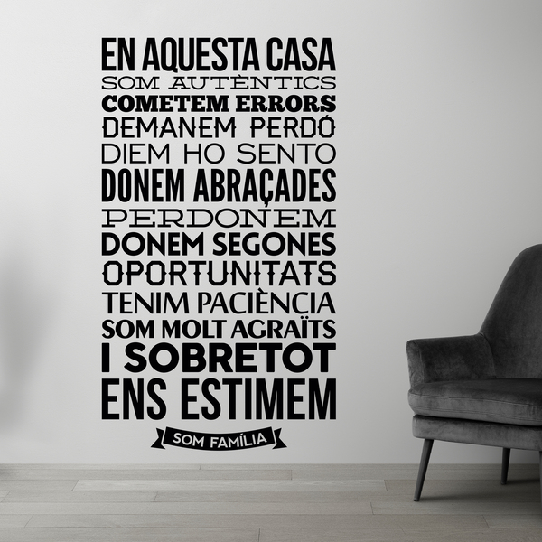 Wall Stickers: En aquesta casa som autèntics