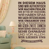 Wall Stickers: In diesem haus sind wir authentisch 2