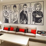 Wall Stickers: Comic Movie Stars 2