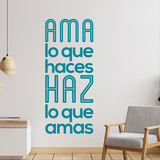 Wall Stickers: Ama lo que haces haz lo que amas 4