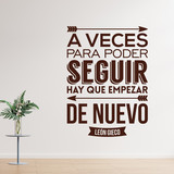 Wall Stickers: A veces para poder seguir... 2