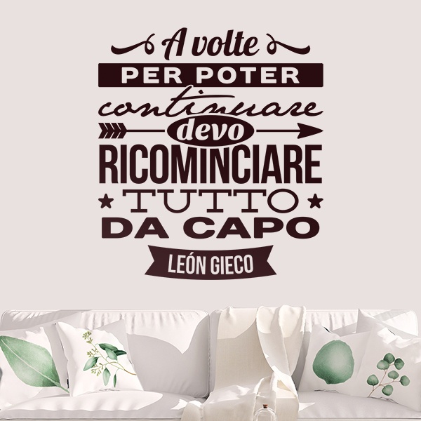 Wall Stickers: A volte per poter continuare...