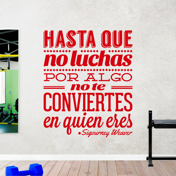 Wall Stickers: Hasta que no luchas... Sigourney Weaver