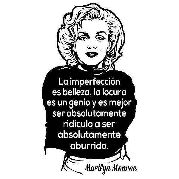Wall Stickers: La imperfección es belleza... Marilyn Monroe