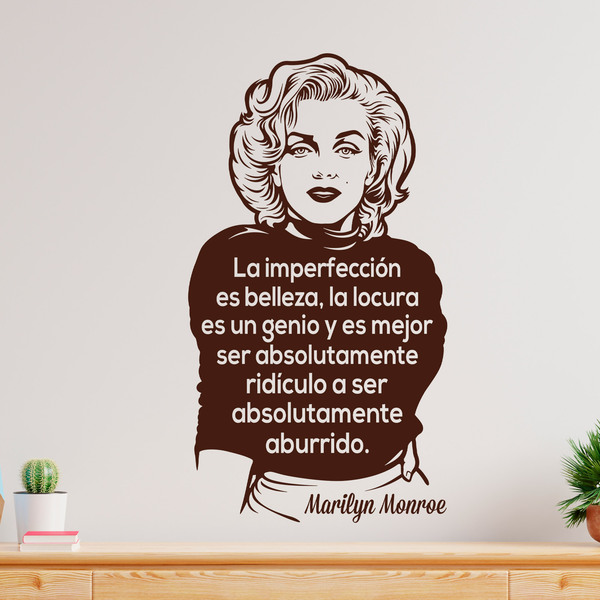 Wall Stickers: La imperfección es belleza... Marilyn Monroe