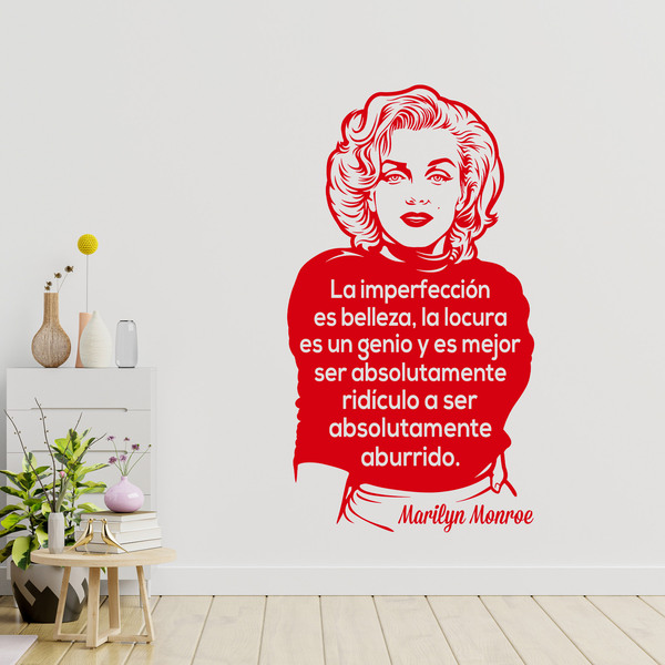 Wall Stickers: La imperfección es belleza... Marilyn Monroe