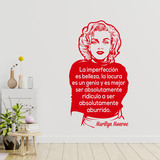 Wall Stickers: La imperfección es belleza... Marilyn Monroe 4