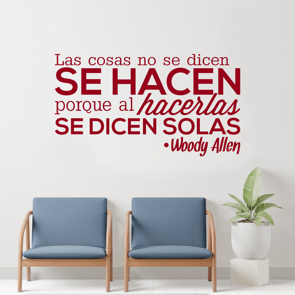 Wall Stickers: Las cosas no se dicen... Woody Allen