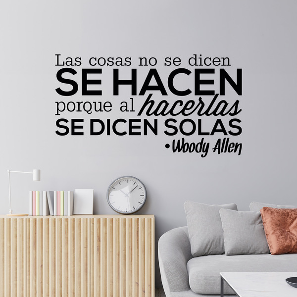 Wall Stickers: Las cosas no se dicen... Woody Allen