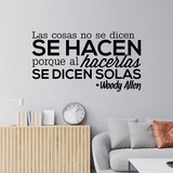 Wall Stickers: Las cosas no se dicen... Woody Allen 2