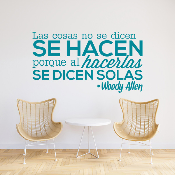 Wall Stickers: Las cosas no se dicen... Woody Allen