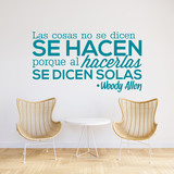 Wall Stickers: Las cosas no se dicen... Woody Allen 3