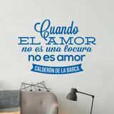 Wall Stickers: Cuando el amor... Calderón de la Barca 2