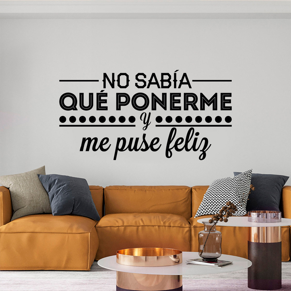 Wall Stickers: No sabía que ponerme...