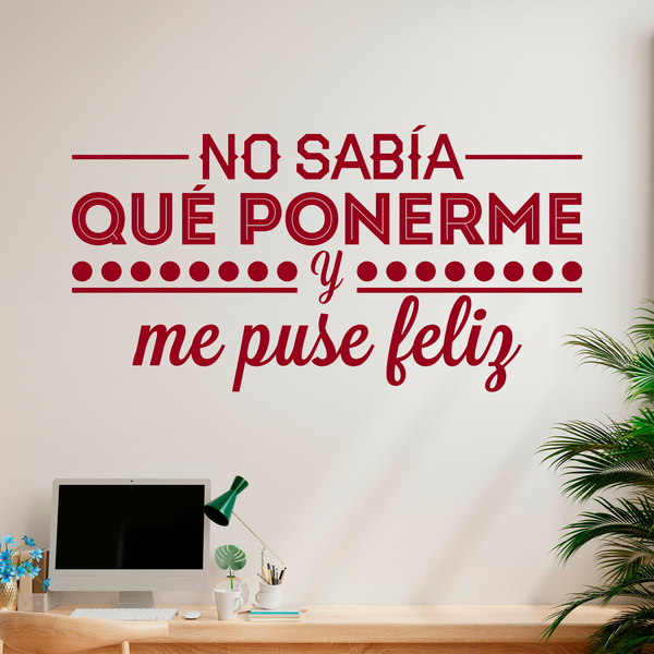 Wall Stickers: No sabía que ponerme...