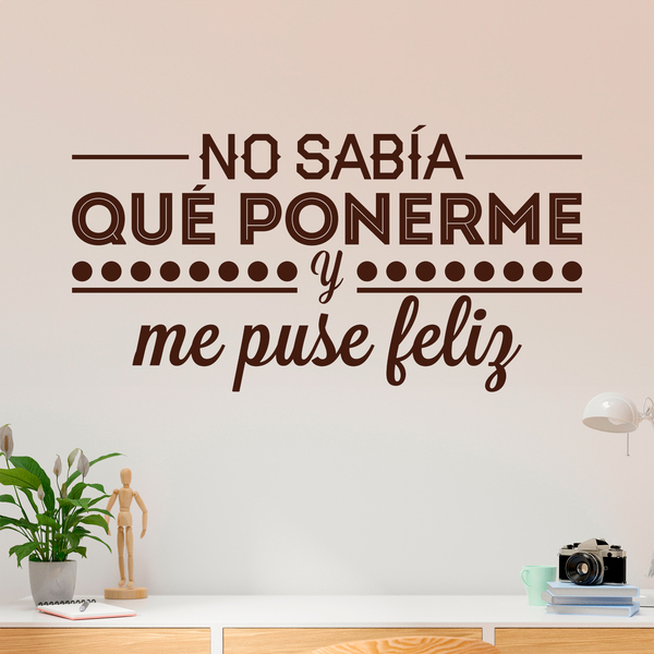 Wall Stickers: No sabía que ponerme...