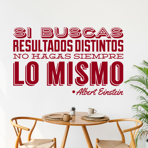 Wall Stickers: Si buscas resultados distintos...