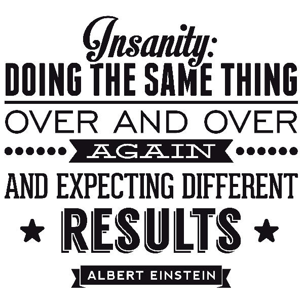 Wall Stickers: Insanity quote 