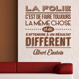 Wall Stickers: La folie cest de faire toujours 2