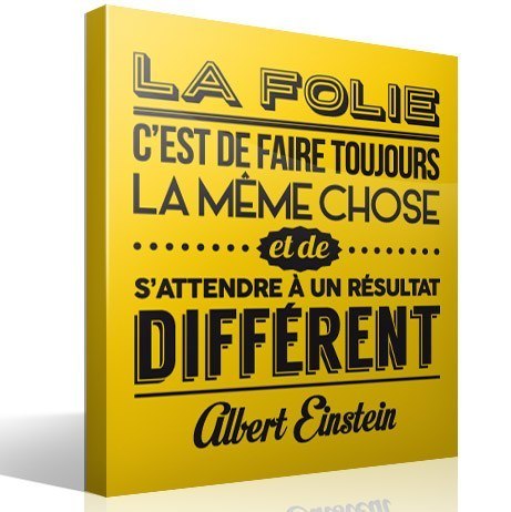 Wall Stickers: La folie cest de faire toujours