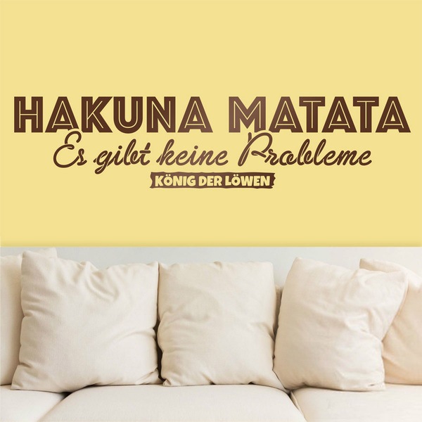 Wall Stickers: Hakuna Matata in German