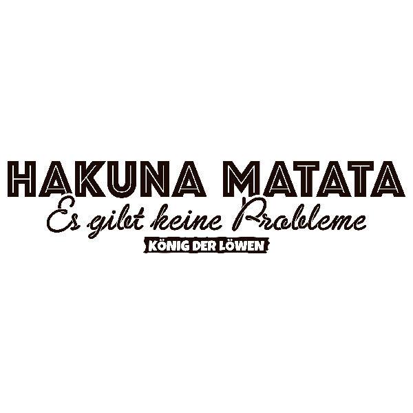 Wall Stickers: Hakuna Matata in German