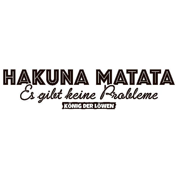 Wall Stickers: Hakuna Matata in German