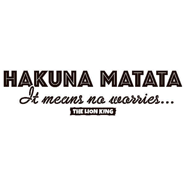 Wall Stickers: English Hakuna Matata