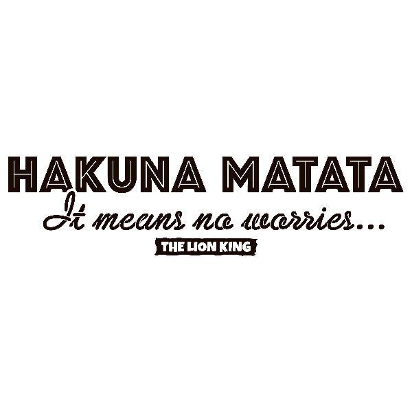 Hakuna matata sales means in english