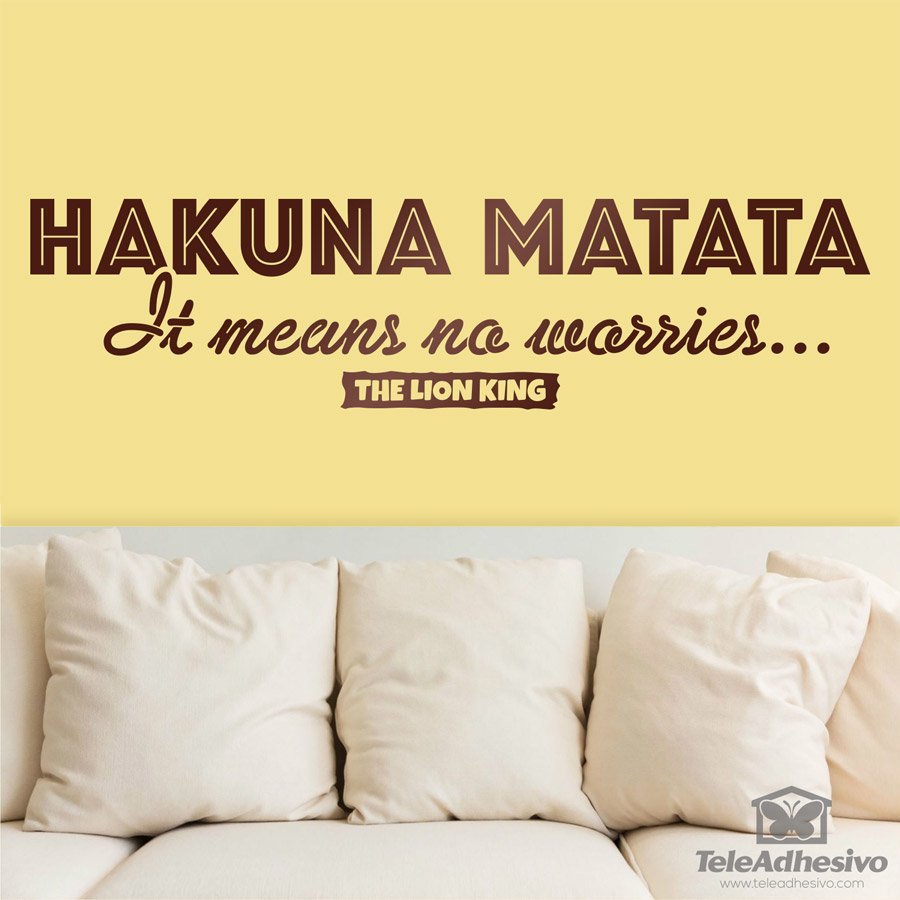 Wall Stickers: English Hakuna Matata