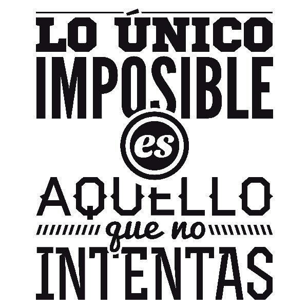 Wall Stickers: Lo único imposible es...