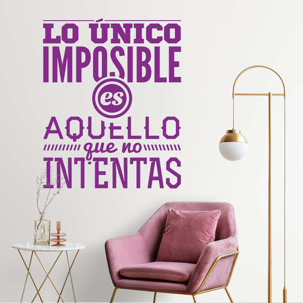 Wall Stickers: Lo único imposible es...