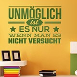 Wall Stickers: Unmöglich ist es nur wenn man es nicht versucht 2