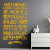 Wall Stickers: Reglas de la Casa 4