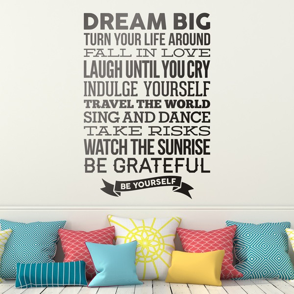 Wall Stickers: Dream big and be yourself