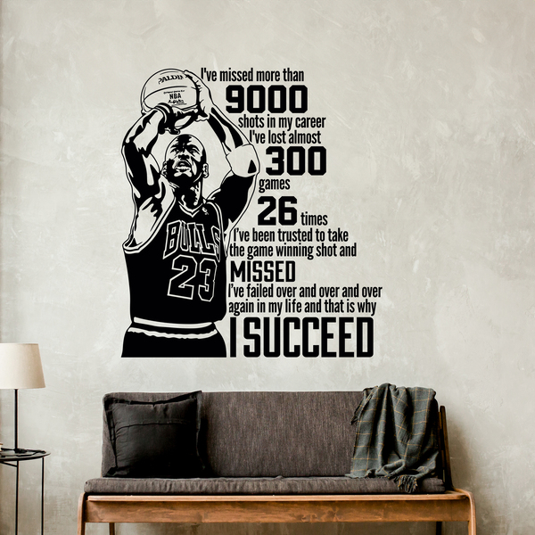 Wall Stickers: The success of Michael Jordan